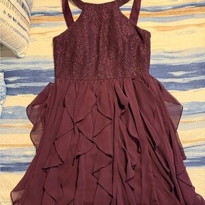 Windsor Burgundy Mini Dress